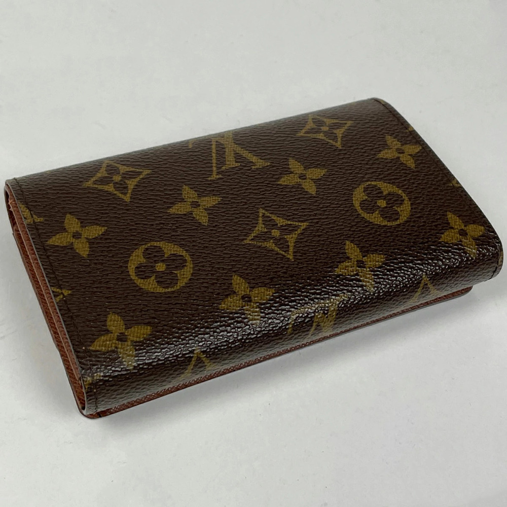 Louis Vuitton Bi Tresor Porte Brown Monogram Billet fold Monnaie Wallet